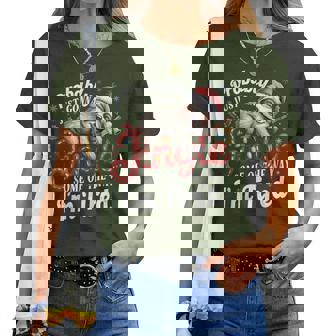 Probably Just Gonna Jingle Sloth Christmas Santa Hat Women T-shirt | Mazezy