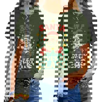 Santa Loves My Class Teacher Women T-shirt | Mazezy