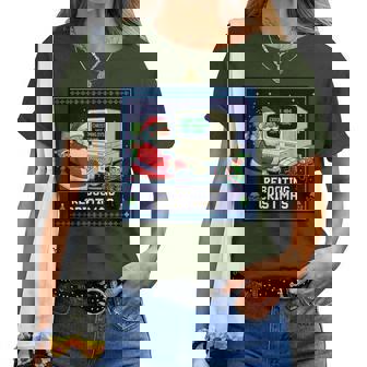 Santa's Tech Support Rebooting Christmas Retro Women Women T-shirt | Mazezy