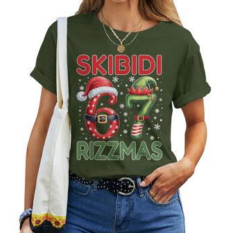 Skibidi Rizzmas 67 Christmas Six Seven Xmas Boys Girls Women T-shirt - Thegiftio UK