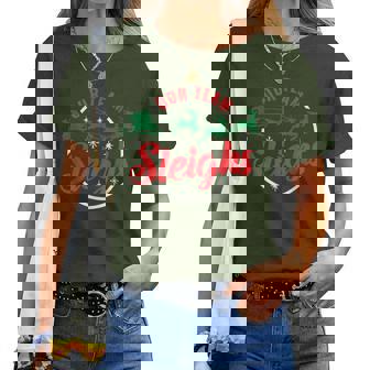 Our Team Sleighs Christmas Family Pajama Xmas Holiday Womens Women T-shirt - Thegiftio