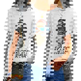 67 Memes Six Seven Christmas 6-7 Memes Santa Says 6 7 Women T-shirt | Mazezy