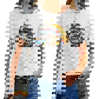 Beer Dad Piratehark グラフィック 漫画 海 アドベンチャーシャツ レディースTシャツ - Kawaiitshirt