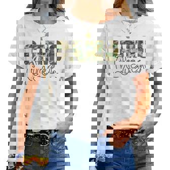 Camo Queen Orange Camouflage Women Women T-shirt - Thegiftio