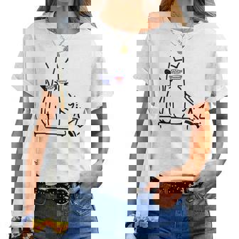 Cat No Kings In America Political Cat Lady Women T-shirt - Thegiftio