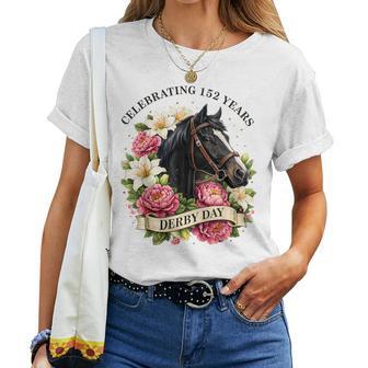 Celebrating 152 Years Ky Derby Day For Vintage Women T-shirt - Thegiftio UK