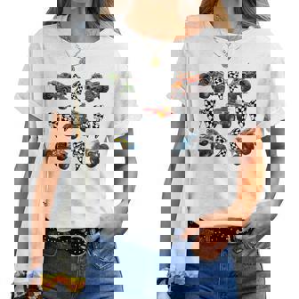 Checkered In My Monster Truck Mama Era Monster Truck Mom Women T-shirt - Thegiftio