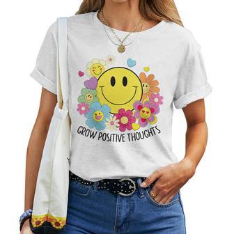 Cultivez Des Pensées Positives Jauneourire Fleurs Enfants Filles T-shirt femme - Cadeauxyz