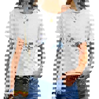 Floral Flower Ballerina Girl Cute Ballet Dance Dancer Women T-shirt | Mazezy