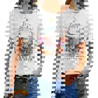 Floral Grand Canyon National Park Hiking Camping Outdoor Women T-shirt - Thegiftio