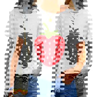 Fraise Fruit Rouge Plante Jardin Jardinier Cadeau Mignon T-shirt femme - Cadeauxyz