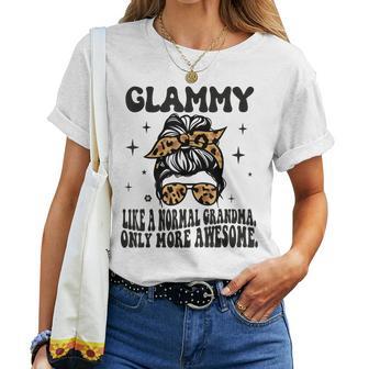 Glammy Like A Normal Grandma Only More Awesome Women T-shirt - Thegiftio UK