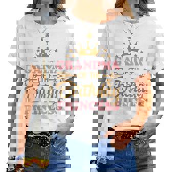 Grandma Of The Birthday For Girl 1St Birthday Princess Women T-shirt - Thegiftio