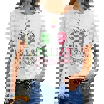 Italian Princess Italy Flag Girl Women T-shirt - Thegiftio