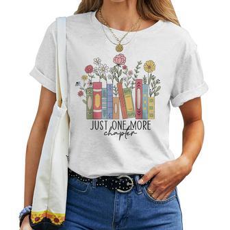 Just One More Chapter Book Lovers For Women Women T-shirt - Thegiftio UK