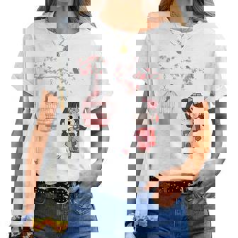 Kawaii Kimono Japonais Pour Fille Fleurs De Cerisier T-shirt femme - Cadeauxyz