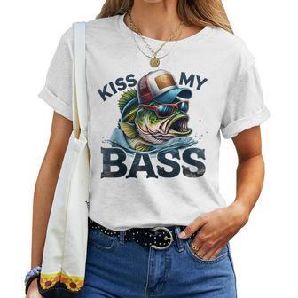 Kiss My-Bass Fishing Fisherman Men Women T-shirt - Thegiftio UK