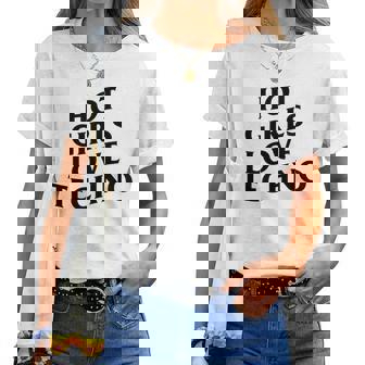 Les Fillesexy Adorent La Techno La Rave House Le Dubstep Dj Edm Musiclay T-shirt femme - Cadeauxyz