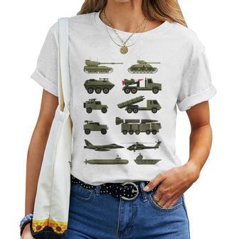 Military Vehicles Military Boy And Girl Tank Lover Women T-shirt - Thegiftio UK