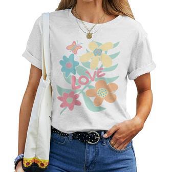 Motif Fleurs Bohème Pour Filles Dos T-shirt femme - Cadeauxyz