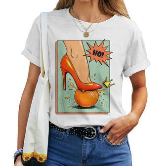 No Kings Retro Patriotic Woman Political Meme Women T-shirt - Thegiftio UK