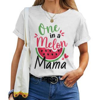 One In A Melon Mama 1St Birthday Party Family Matching Women T-shirt - Thegiftio UK