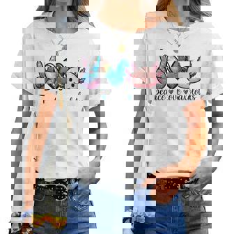 Peace Love Axolotls Cute And Colorful Galaxy Axolotl Women Women T-shirt - Thegiftio