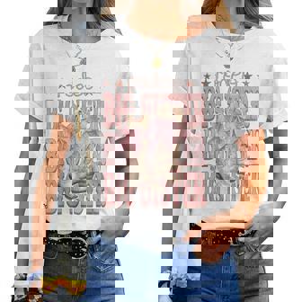 Rodeo Big Sister Pink Boots Coquette Cow-Girl Birthday Party Women T-shirt | Mazezy