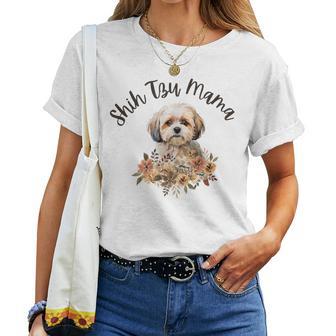 Shih Tzuhih Tzu Mammahih Tzu Mama Cane Mamma Festa Della Mamma Maglietta da donna - Novitaregali