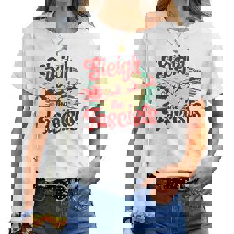 Sleigh The Fascists Political Christmas Human Rights Women T-shirt | Mazezy