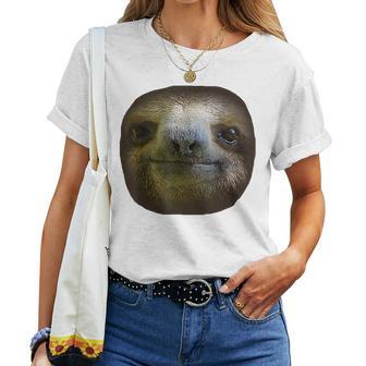Sloth Face Sloths Costume Women T-shirt - Thegiftio UK