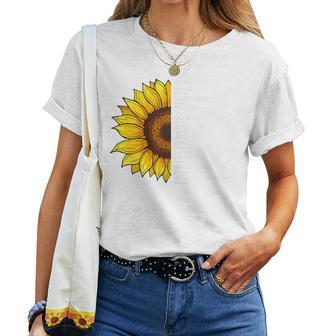 Sunflower Christian Religious Thankful Grateful Blessed Women T-shirt - Thegiftio