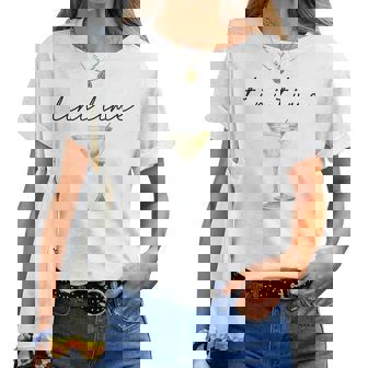 Tini Time Martini Drinking Cocktail Graphic Women T-shirt | Seseable FR