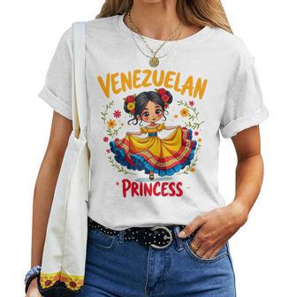 Venezuelan Princess Cute Folk Dress Venezuela Girl Women T-shirt - Thegiftio UK