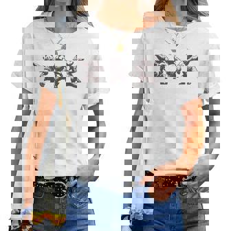 面白いクマのダンスグラフィック。動物愛好家、男性、女性、子供用。 レディースTシャツ - Kawaiitshirt