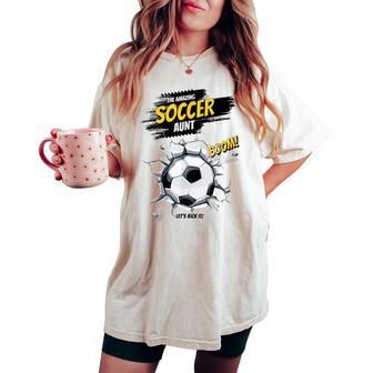 Amazingoccer Aunt Citazione Divertenteoccer Brother T-shirt comoda oversize da donna - Novitaregali