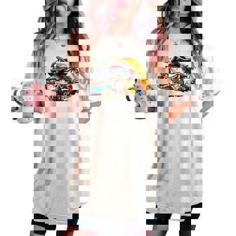 Beer Dad Piratehark グラフィック 漫画 海 アドベンチャーシャツ レディースオーバーサイズコンフォートTシャツ - Kawaiitshirt