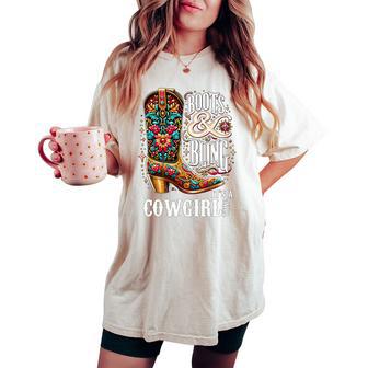 Boots And Bling It's A Cowgirl Thing Western Country Girl Women's Oversized Comfort T-shirt - Thegiftio