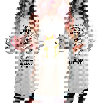 Chat Humour Enfant Fille Garçon Jeuis Un Chat T-shirt oversize confortable pour femme - Cadeauxyz