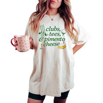 Clubs Pimento Cheese Golf Lover Men Women's Oversized Comfort T-shirt | Mazezy