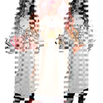 Coquette Bow Christmas Tree Holiday Xmas Girly Women Women's Oversized Comfort T-shirt - Thegiftio