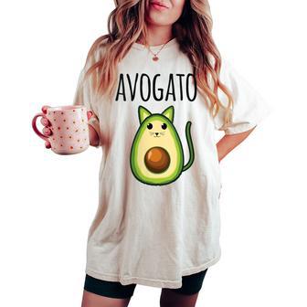 Donna Avogato For Avocado Categetarianegan Con Collo A T-shirt comoda oversize da donna - Novitaregali