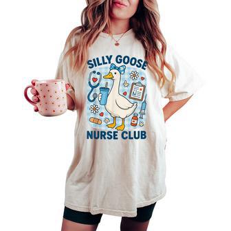 Silly Goose Nurse Club Nursing Humor Women's Oversized Comfort T-shirt - Thegiftio UK