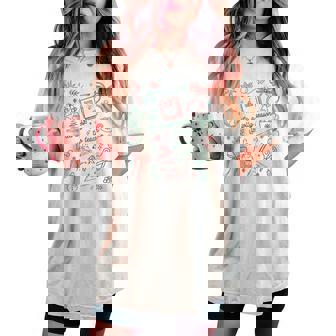 Teacher Christmas Holiday Its' A Jolly Season To Teach Women's Oversized Comfort T-shirt - Monsterry