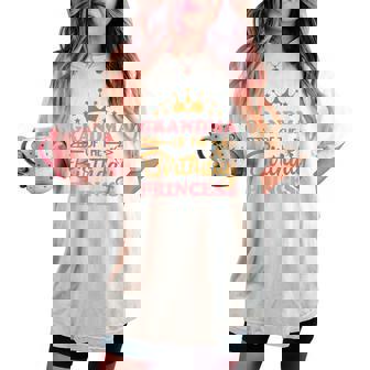 Grandma Of The Birthday For Girl 1St Birthday Princess Women's Oversized Comfort T-shirt - Thegiftio