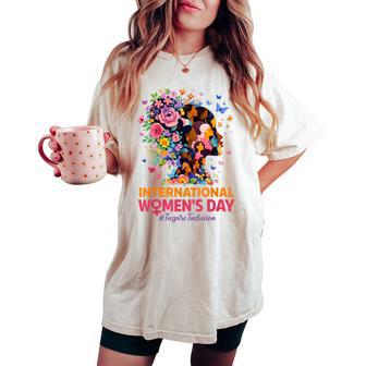 International Women's Day 2026 8 March Empowering Girl Women's Oversized Comfort T-shirt - Thegiftio UK