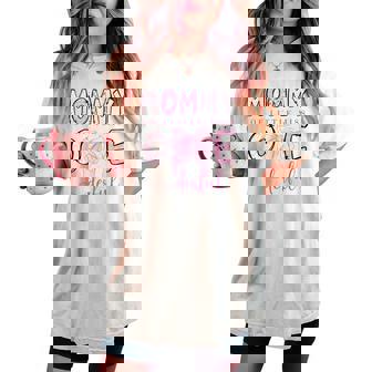 Mommy Of Little Miss Onederful Coquette 1St Birthday Girl Women's Oversized Comfort T-shirt - Monsterry