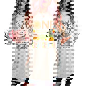 One Happy Great Grandma Camper 1St Birthday Boy Camping Women's Oversized Comfort T-shirt | Mazezy