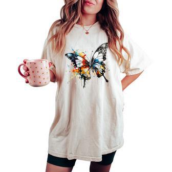 Opera D'arte Per Amanti Delle Farfalle Motivo Animale Farfalla T-shirt comoda oversize da donna - Novitaregali