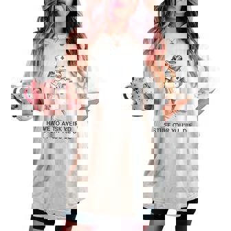 I Have To Say Weird Stuff Or You'll Die Frog Nurse Women's Oversized Comfort T-shirt - Monsterry